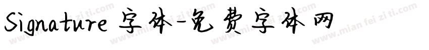 Signature 字体字体转换